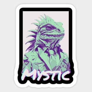 iguana mystic,asthetic, urban design Sticker